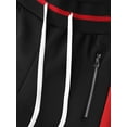 thumbnail image 3 of Hat and Beyond Mens Premium Two Tone Side Stripe Track Pants Slim Fit Stretch, 3 of 6