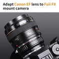 thumbnail image 2 of Adaptador de montura de objetivo K&F Concept EOS EF/EFS a Fuji FX, 2 of 7
