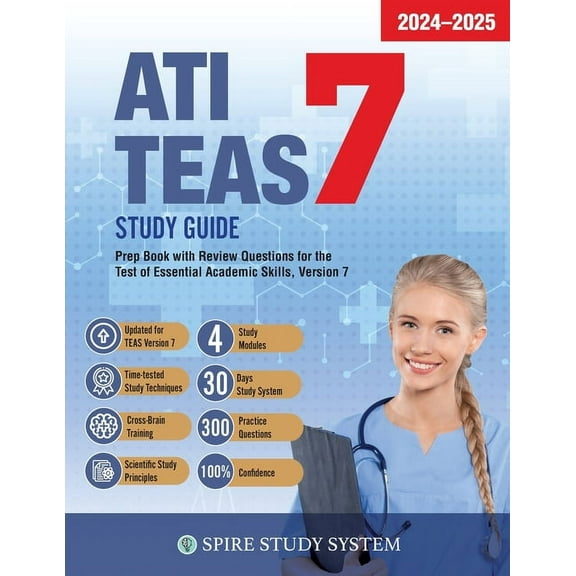 ATI TEAS 7 Study Guide, (Paperback)