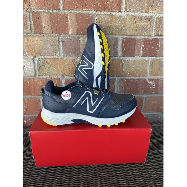 New Balance 410V8 Men's 9.5 trail Running Shoes 4E XWide Navy Blue MT410NY8