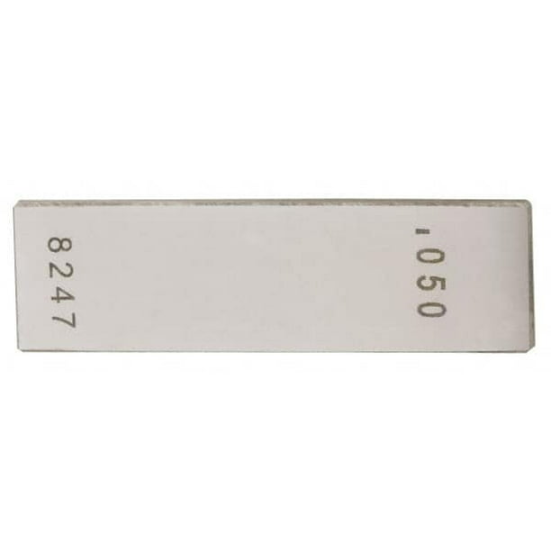 5" Rectangular Steel Gage Block Accuracy Grade AS1, Includes NIST