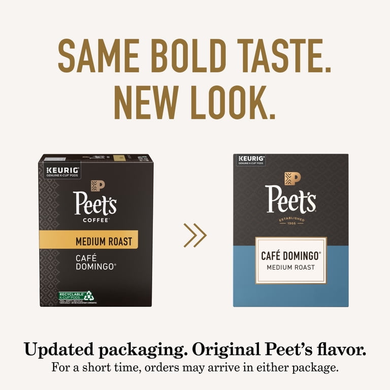 Peet's Coffee Cafe Domingo Blend Medium Roast Single Serve Coffee