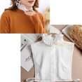 thumbnail image 7 of LoudSung Fake Collar Detachable Half Shirt Blouse False Sleeves Wrist Cuffs Set Elegant Ruffle Design for Women Girls, 7 of 7