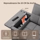 thumbnail image 5 of Sofá Cama Futón Convertible 3 en 1 de Lino, Sofá Cama Tamaño Queen con Sofá Extraíble, Reposabrazos con Espacio de Almacenamiento y Respaldo Ajustable para Sala de Estar, Gris Oscuro, 5 of 9