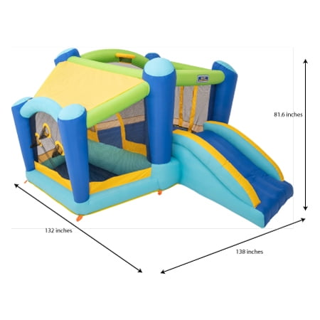 my first jump n slide with ball pit