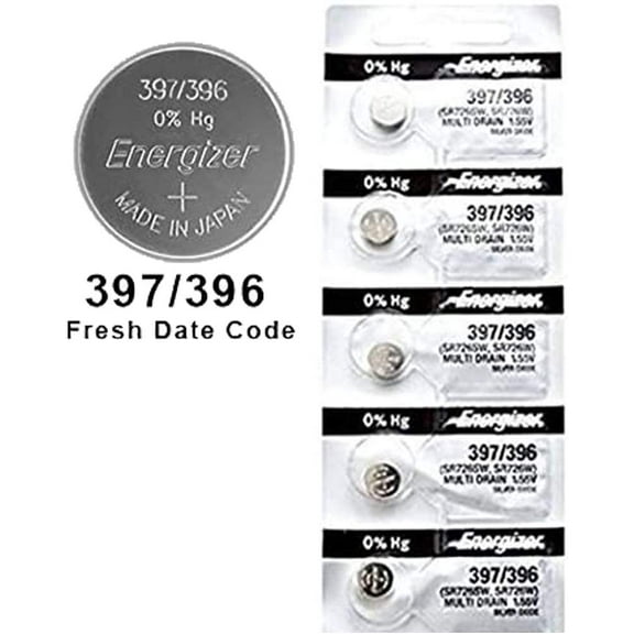 50X C397/396 Battery Silver Oxide Button Multi-Drain 1.55V SR726SW