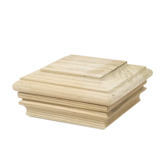 Poste exterior de madera de pino marrón preacabado de Waddell, 10 cm x 10 cm