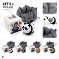 thumbnail image 2 of Inflatable Neck Pillow Press-To-Inflate U-Shape 1 Count Panda Carrying Case Gift Box for Airplane Travel, 2 of 7