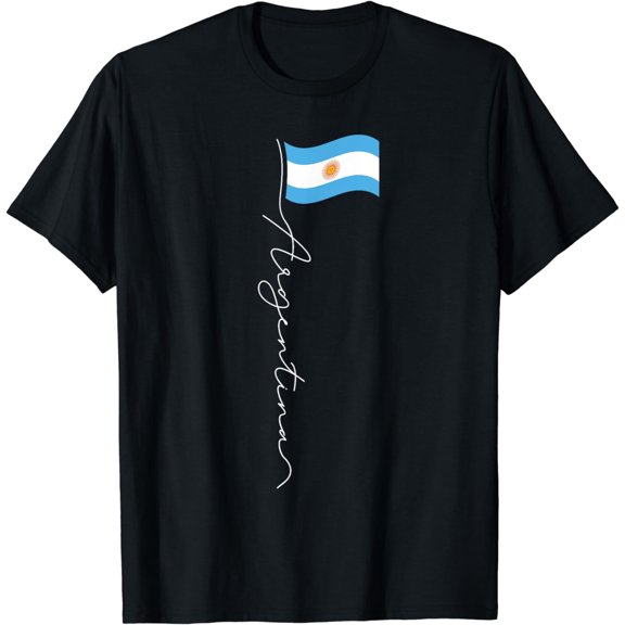 t-shirtArgentina Signature Flag Pole - Patriotic Argentinian Flag T-Shirt mens t shirt,black,women,funny,misfits,men,journey