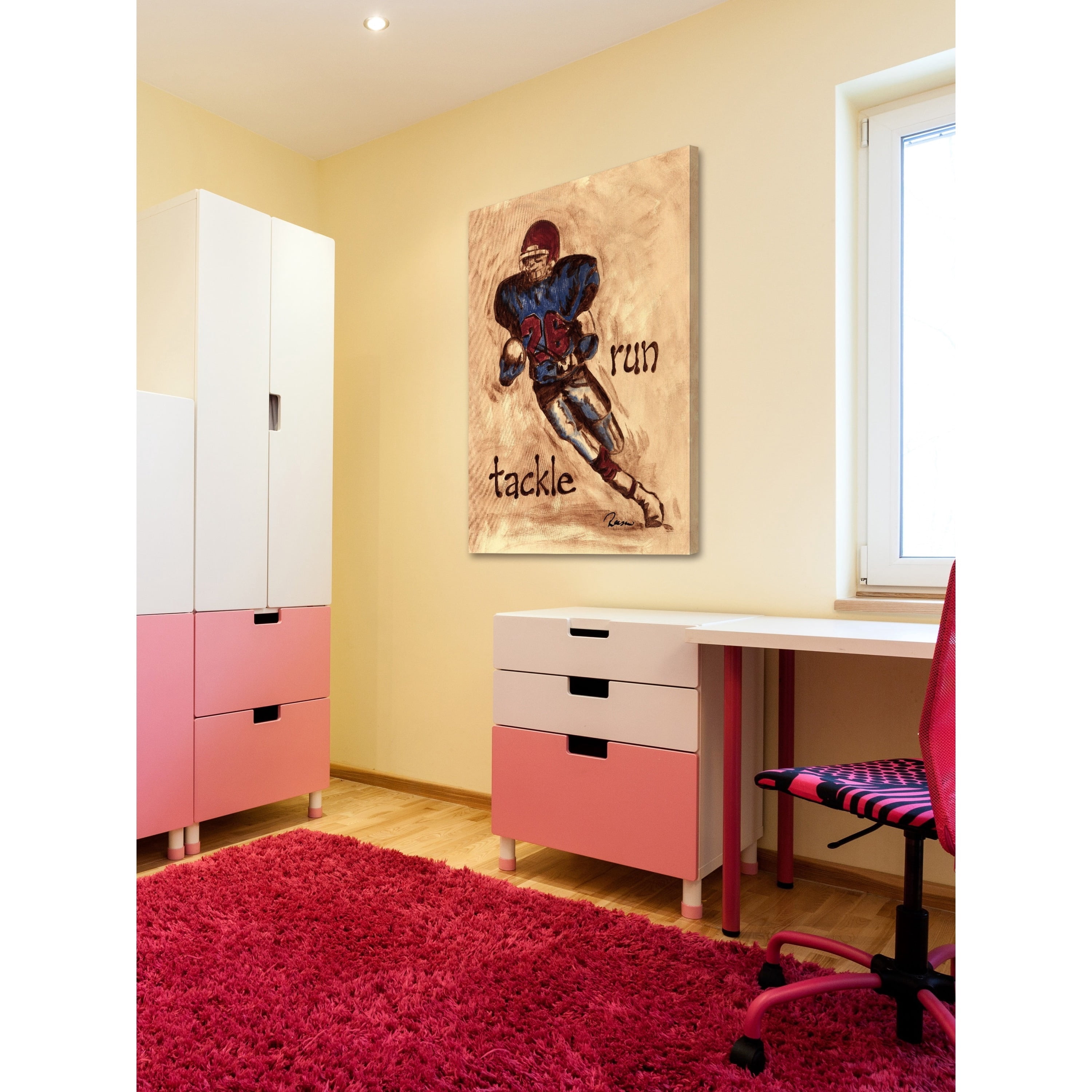 Marmont Hill "Runner" by Reesa Qualia Painting Print on Wrapped Canvas
