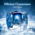 thumbnail image 6 of Ecotronic 3.5 Cu.ft Grey Deep Chest Freezer with Adjustable Temperature, Removable Basket, New, 6 of 6