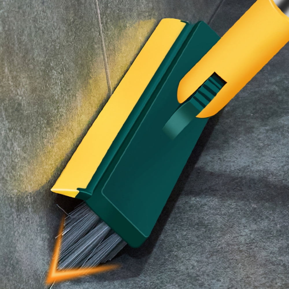 V Shape Floor Scrub Brush With Long Handle Lightweight Portable Save