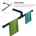 thumbnail image 7 of GOOHOCHY  Iron Hanger Mounted Clothes Wall Rack Rods Hanging Racks Black, 7 of 7
