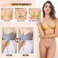thumbnail image 4 of Sostén AURUZA Adhesivo Strapless Push-Up de Silicona Khaki, 4 of 5