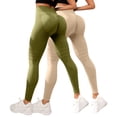thumbnail image 2 of Celsior Cellulite Leggings No Curling Lift Pants High Waisted Leggings Resistance Band Leggings Tummy Shaping Pants Breathable Skin-Friendly Full Length Buttery Soft Yoga Pants Beige L, 2 of 3