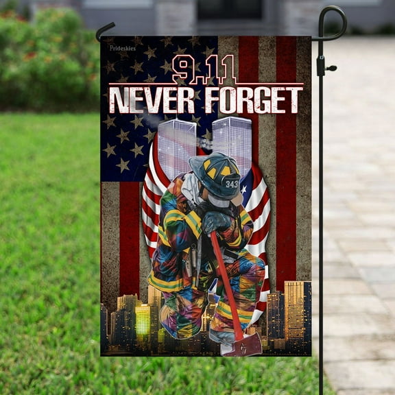 Flagwix 9/11 - Never Forget Flag Premium Polyester American Flag for Outside