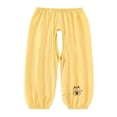 thumbnail image 3 of jiaxiM Boys Cotton Linen Harem Pants Elastic Waist Loose Lightweight Breathable Long Bloomers Kid Summer Casual School Joggers Baggy Beach Trousers, 3 of 5