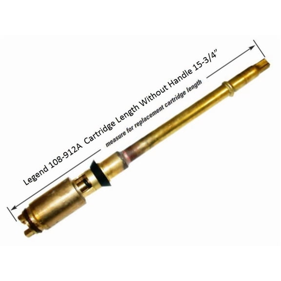 Legend 108-912A 15-3/4 Replacement Cartridge Fits Improved Flow 12 Frost Free T-550A Sillcock