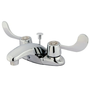 Kingston Brass KB621ADA 4 in. Centerset Bathroom Faucet, Polished Chrome