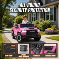 thumbnail image 6 of RAM 24V Kids Ride on Truck Cars, Ride on Toys with Remote Control, Electric Car for Kids 2 Seater, Powered Toddler Car with Bluetooth MP3 4 Wheels Suspension for Boys Girls, Pink, 6 of 8