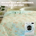 thumbnail image 6 of Qocolhg Spring Summer Quilt Bedding Modern Air Conditioner Quilt for Kids, Cotton Breathable Comforter Print Floral Quilts Bedspread, Cooling Blankets for Hot Sleepers, 39x59 inch, Green, 6 of 6