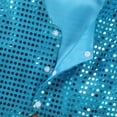 thumbnail image 7 of iiniim Girls Sparkle Sequins Jazz Hip Hop Dance Vest Top Stage Performance Party Waistcoat Size 7-15 Light Blue 13-14, 7 of 7