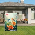 thumbnail image 3 of Jbralid Hummingbirds And Orange Lilies Garden Flag For Spring Summer Home Outdoor Garden Yard Door Decor 12x18 inch, 3 of 5