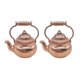 thumbnail image 1 of Brass Mini Teapot Model 2Pcs Golden for Decor with Lifelike Detailing, 1 of 4