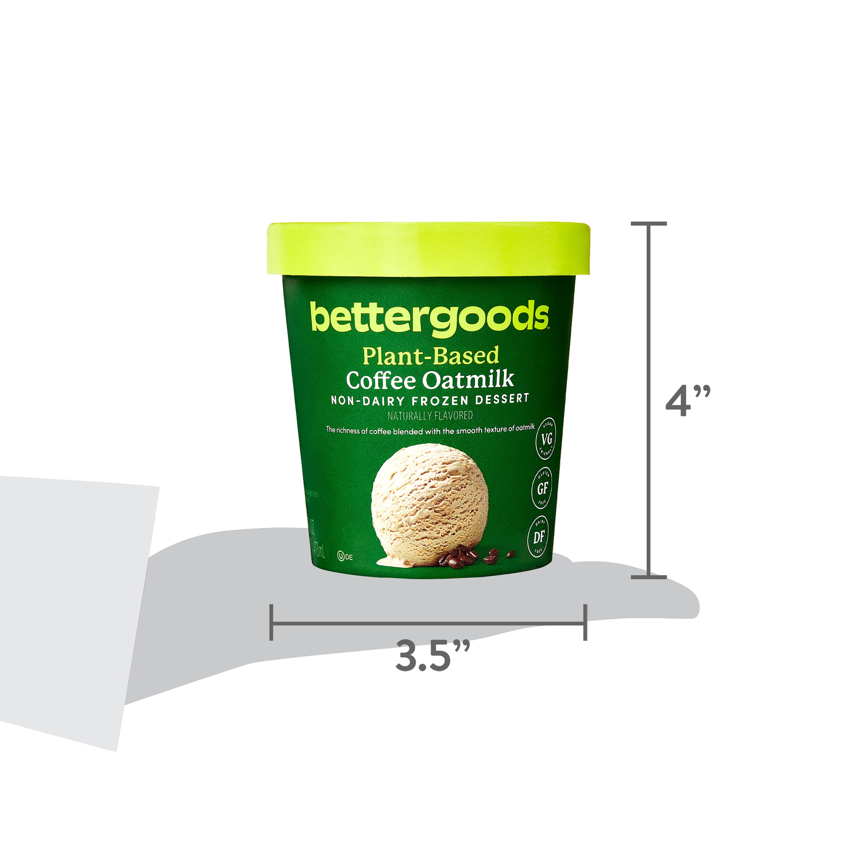 bettergoods Plant-Based Coffee Oat Milk Non-Dairy Frozen Dessert, 16 fl oz