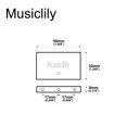 thumbnail image 2 of Musiclily Ultra Full Solid Brass Block for Electric Guitar Floyd Rose Locking Tremolo Bridge, 32mm, 2 of 5