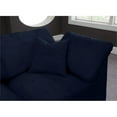 thumbnail image 6 of Maklaine Contemporary Navy Velvet Down Filled Overstuffed Modular Sectional Sofa, 6 of 6