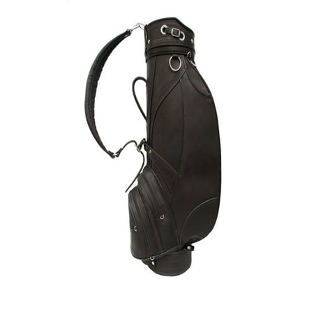 Piel Leather Deluxe 9 inch Golf Bag (Best Leather Golf Bags)