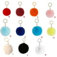thumbnail image 7 of Worallymy Lovely Fuzzy Ball Keychain Supple Comfortable Key Rings Adorable Practical Key Chains for Children Adults Elderly Students, 7 of 7