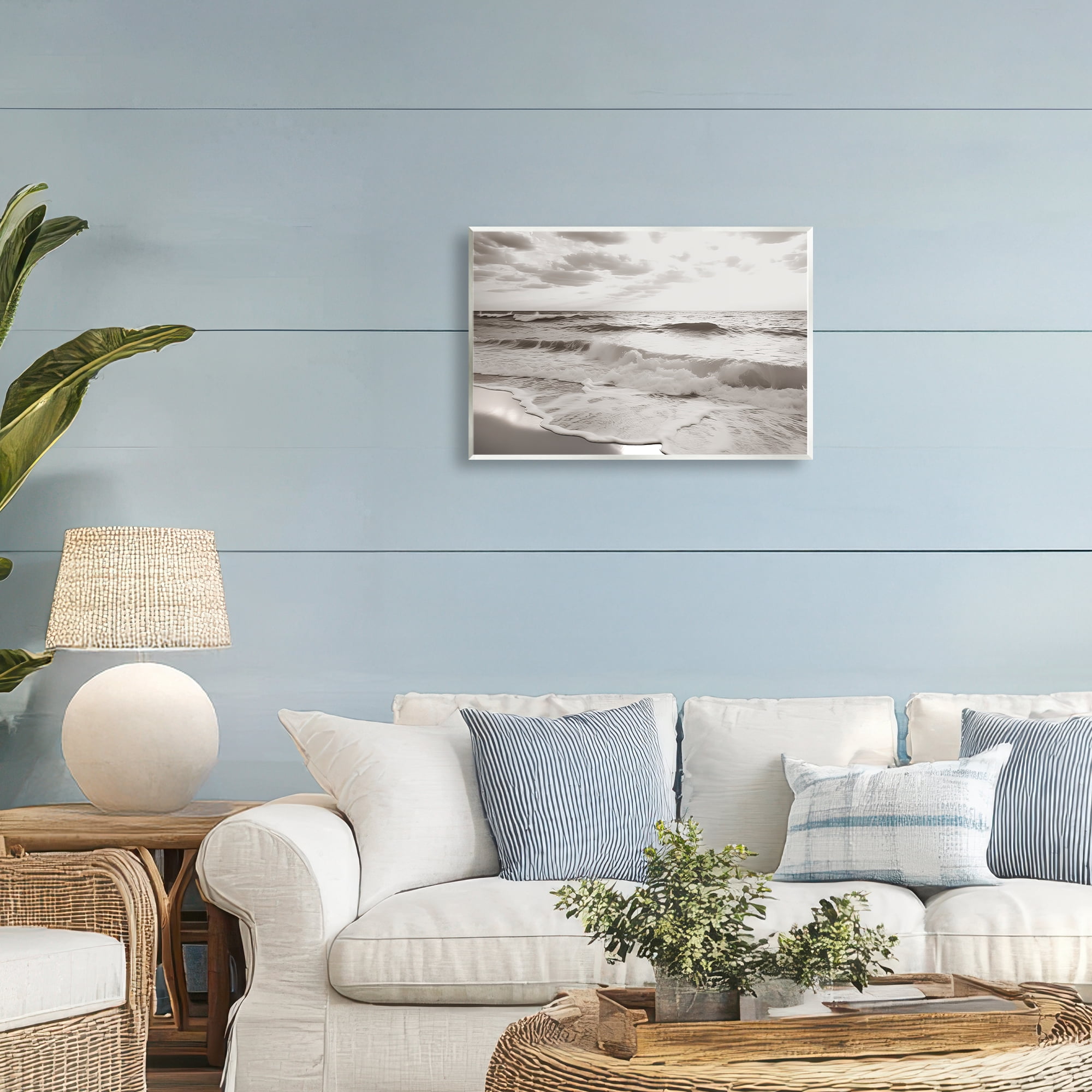 Beach View Reverie Wall Plaque Art, design by Decent Exposures