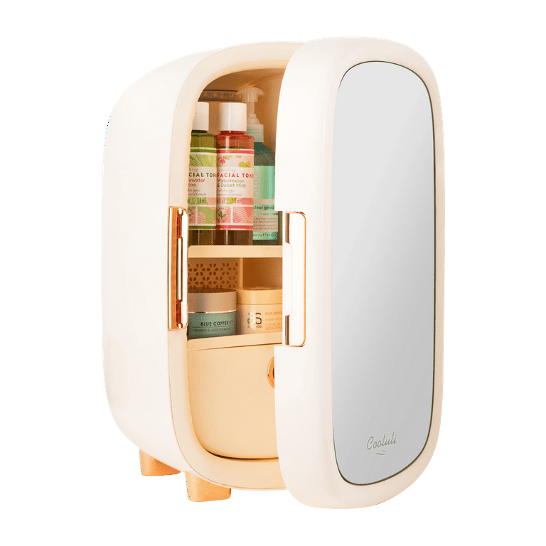 Cooluli 12 Liter Beauty Mini Mirror Fridge, White - Walmart.com