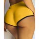 thumbnail image 3 of Gibobby Yoga leggings cortos Pantalones cortos Leggings atléticos Entrenamiento transpirable Correr Yoga Fitness Deportes Mujer Pantalones de yoga(Amarillo,XG), 3 of 5
