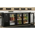 thumbnail image 5 of 72 In. Commercial Back Bar Cooler in Black With Side Condenser and LED Lighting, 18 Cu. Ft Capacity, 5 of 13
