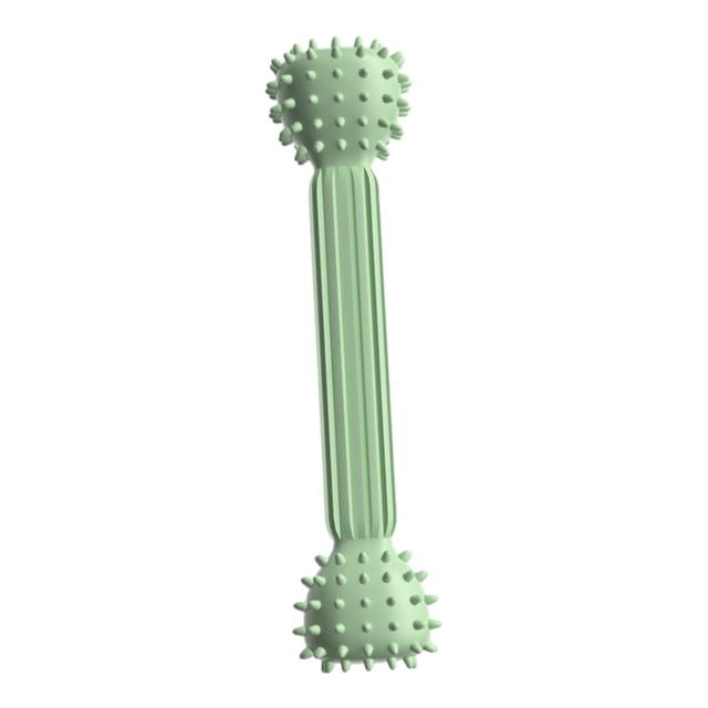 Juguete para masticar para perros, cepillo de dientes para perros, entretenimiento resistente a mordeduras, mascota eficaz verde