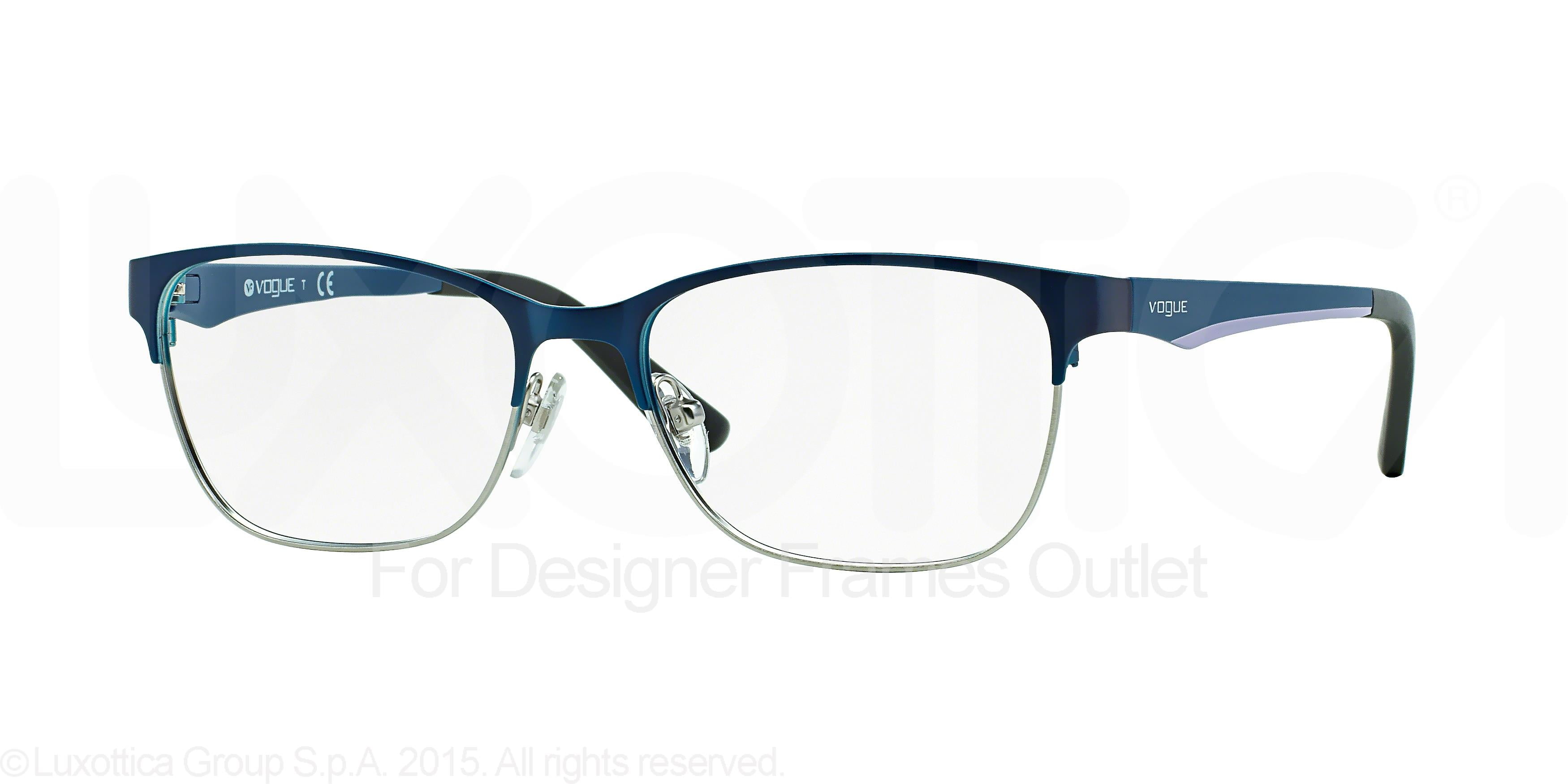 VOGUE Eyeglasses VO 3940 964S Brushed Blue Silver 52MM