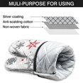 thumbnail image 7 of Cute Oven Mitts,Multicolor Christmas Snowflake Pattern Oven Mitt 2-Pack Set,Kitchen Gloves for Oven,Heat Resistant Oven Mitts 7.7"x12", 7 of 7