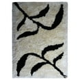 thumbnail image 3 of Rugsotic Carpets Hand Tufted Shag Polyester Eco-Friendly Area Rugs - 10'x14', Rectangle, Beige Black, Plain Solid Design, High Pile Handmade Anti Skid Rugs for Living Room, Bed Room K00038, 3 of 5