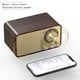 thumbnail image 4 of Radio FM Retro Portátil de Madera Maciza, Receptor de Radio Vintage, Subwoofer Inalámbrico, Altavoz Bluetooth, Caja de Sonido., 4 of 5