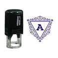 thumbnail image 1 of Printtoo Bordure Tourbillon Alphabet Monogramme Initiale Tampon en Caoutchouc pour Bureau, 1 of 3
