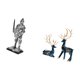 thumbnail image 5 of Figura de escritorio,Estatua de caballero,arte,artesanía,coleccionable,escritorio,oficina,Estatua de ciervo alce,Figuras de alce y ciervo,decoración del hogar,estatuas de resina,Estatua de, 5 of 8