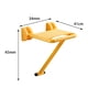 thumbnail image 5 of Asiento de ducha plegable, taburete de ducha, montado en la pared, silla de baño reforzada con estabilidad antideslizante que ahorra espacio Amarillo, 5 of 5