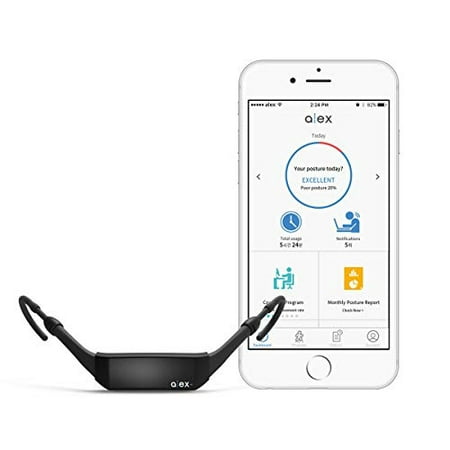 ALEX Plus Smart Wearable Posture Tracker and Trainer (with Free iOS/Android (Best Blackjack Trainer App)