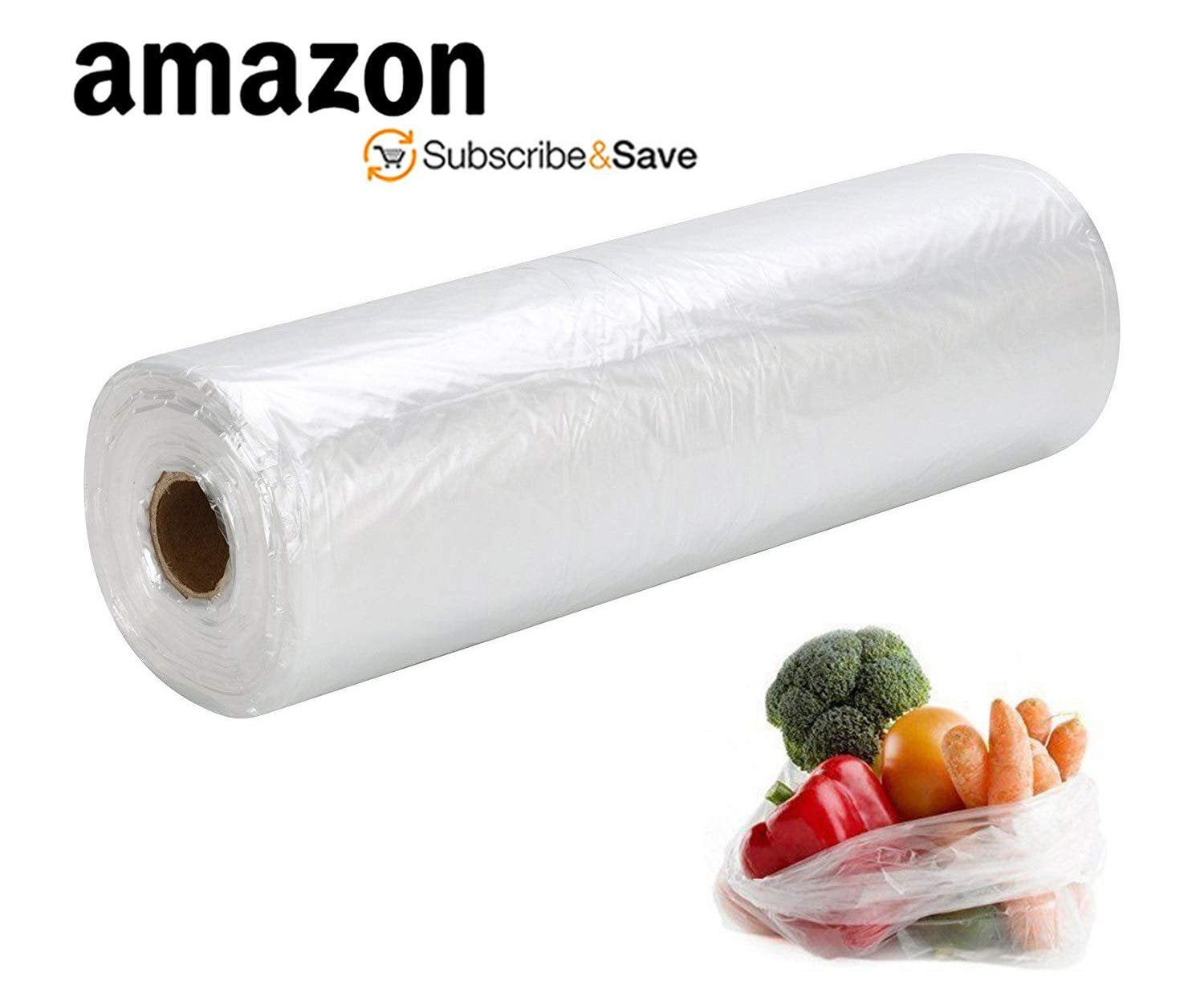 Freezer Food Storage Bags on Roll of 10x14 Inch Size With Ties - BagsOnNet