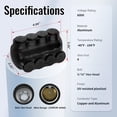 thumbnail image 2 of Conector multitoma RVBOATPAT 4 puertos 250MCM-6AWG aluminio-cobre, 2 of 6