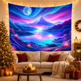 thumbnail image 3 of Framed Cute Animals with Fantastical Towering Sharply, Dreamy Illustration for Nature Lovers, Aesthetic Wall Decor, Halloween Gift, Tapestry Wall Hanging for Dorm and Living Room, 3 of 7