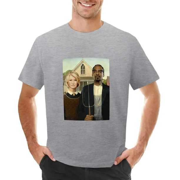 Camiseta gótica americana Snoop Martha moda coreana ropa bonita ropa vintage ropa de verano ropa para hombre